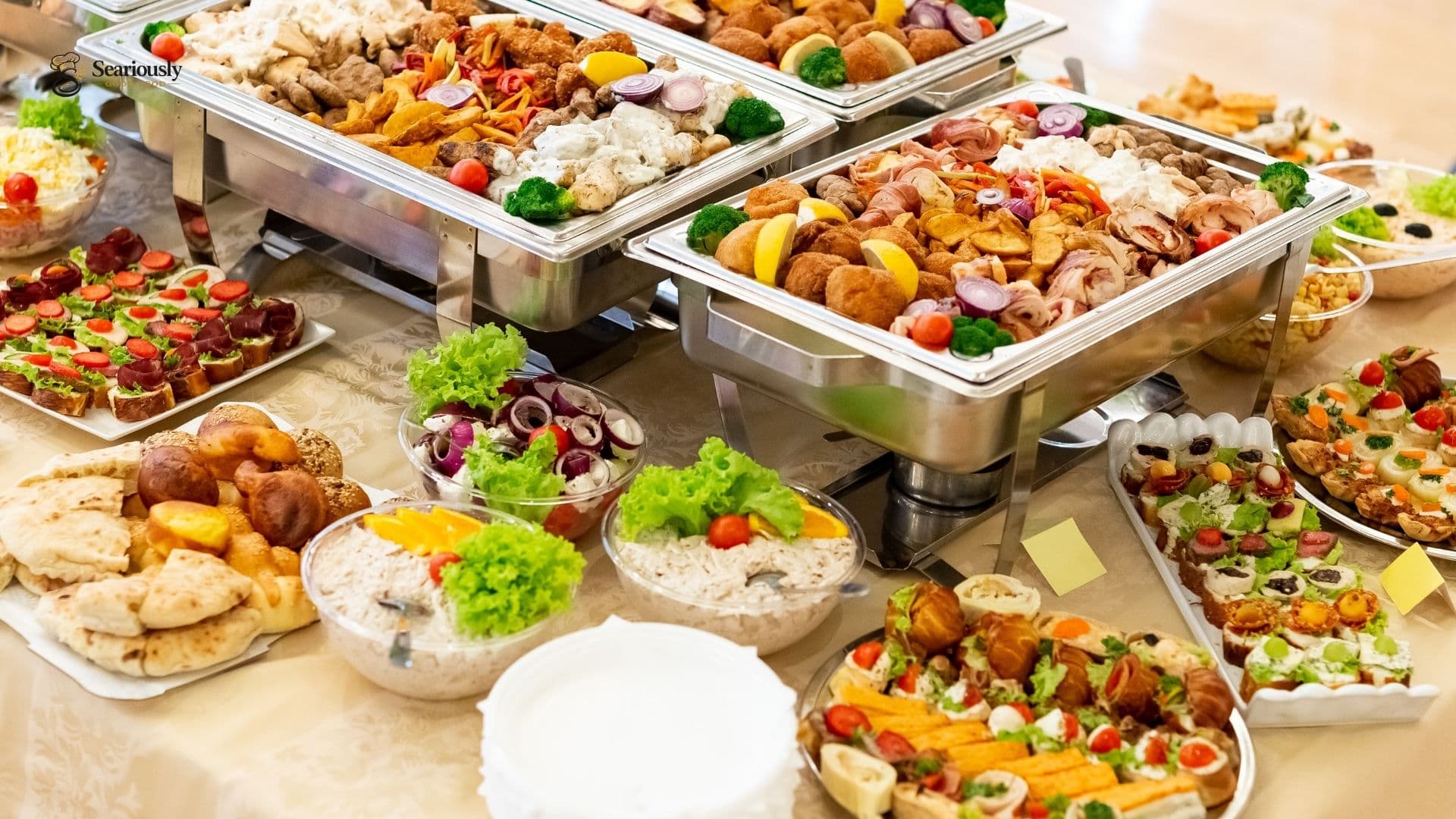 Buffet spread appetizers