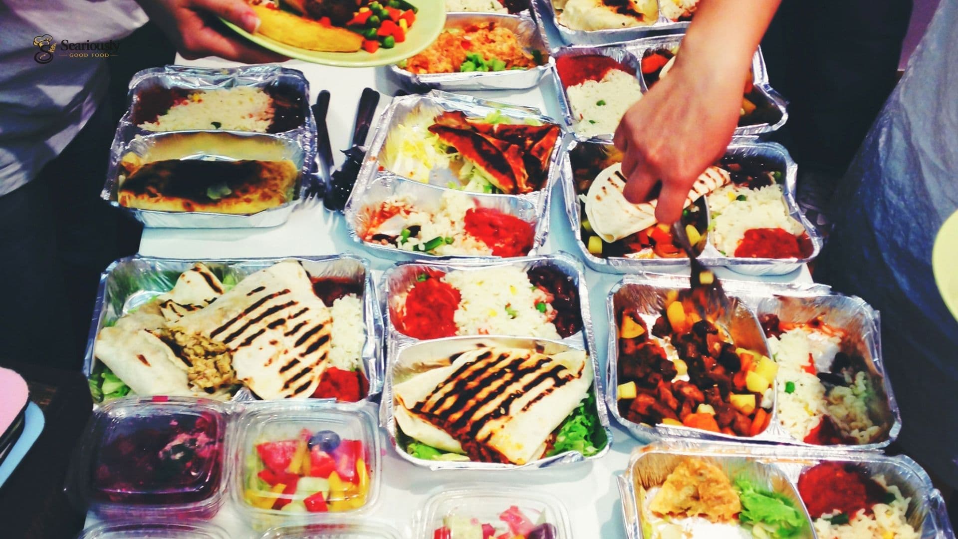 Foil tray catering