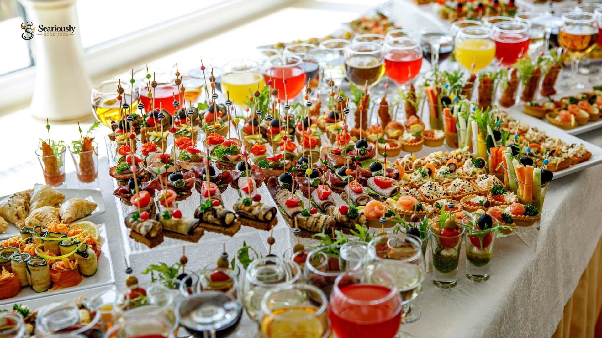 Elegant catering setup